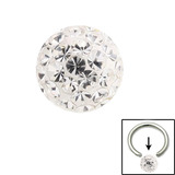 Smooth Glitzy Ball (Clip-in ball for BCRs) - SKU 25115