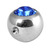 Titanium Clip in Jewelled Ball (for BCR) - SKU 25254