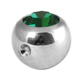 Titanium Clip in Jewelled Ball (for BCR) - SKU 25255