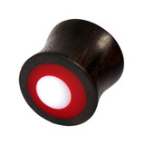 Organic Plug Areng Wood Red White Target (OG14) - SKU 25345