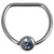 Titanium Jewelled D Ring - SKU 25530