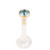Bioflex Push-fit Labret with 18ct Gold Jewelled Top (2.8mm Top) - SKU 25559