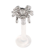 Bioflex Push-fit Labret with Steel Spider 1.0mm, 7mm