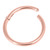 Rose Gold Steel Hinged Segment Ring (Clicker) - SKU 25690