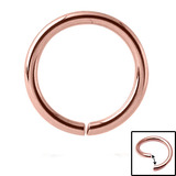 Rose Gold Steel Continuous Twist Rings - SKU 25699