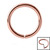 Rose Gold Steel Continuous Twist Rings - SKU 25702