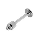 Titanium Labret with Titanium Bullet Attachment 1.2mm 1.2mm, 8mm, Bullet (style TA24 - 4mm high, 3mm base)