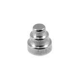 Titanium Threaded Attachments 1.2mm One Only: Step Cone style TA25. Dimensions 3.3mm high, 3mm base.