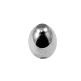 Titanium Threaded Attachments 1.2mm One Only: Rugby Ball style TA28. Dimensions 5.5mm high, 3mm across.