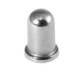 Titanium Threaded Attachments 1.6mm One only: TA64 Dome Bullet style. Dimensions 6mm high, 4mm base.