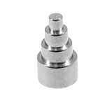 Titanium Threaded Attachments 1.6mm One only: TA65 Step Cone style. Dimensions 6.5mm high, 4mm base.