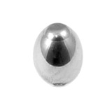 Titanium Threaded Attachments 1.6mm One only: TA69 Rugby Ball style. Dimensions 6mm high, 4mm across.