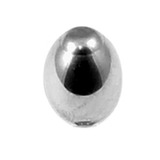Titanium Threaded Attachments 1.6mm One only: TA70 Rugby Ball style. Dimensions 7mm high, 5mm across.