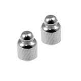 Titanium Threaded Attachments 1.6mm Two (a pair): TA63 Bullet style. Dimensions 4.7mm high, 4mm base.