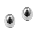 Titanium Threaded Attachments 1.6mm Two (a pair): TA69 Rugby Ball style. Dimensions 6mm high, 4mm across.