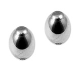 Titanium Threaded Attachments 1.6mm Two (a pair): TA70 Rugby Ball style. Dimensions 7mm high, 5mm across.