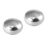 Titanium Threaded Attachments 1.6mm Two (a pair): TA72 Frisby style. Dimensions 4.5mm high, 6mm across.
