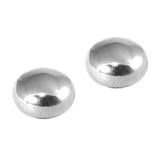 Titanium Threaded Attachments 1.6mm Two (a pair): TA71 Frisby style. Dimensions 4mm high, 5.5mm across.