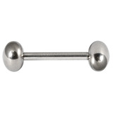 Titanium Barbell with Titanium Frisby Attachments 1.6mm 1.6mm, 16mm, Double Frisby Ball (style TA72 - 4.5mm high, 6mm across)