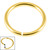 22ct Gold Plated Steel (PVD) Continuous Twist Rings - SKU 26014