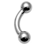 Steel Curved Bars 2mm to 4mm Gauge (PA Bars) 4.0mm, 16mm, 7mm, Internally Threaded