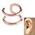 Surgical Steel Clip On Ear Cuff - Double Ring - SKU 26633