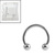 Sterile Steel Circular Barbells (CBB) (Horseshoes) - SKU 26677