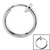 Spring Loaded Clip On Piercing Ring - SKU 26698