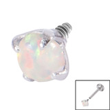 Steel Claw Set Opal for Internal Thread shafts in 1.2mm (0.9mm) White Opal, 1.2mm, 3mm