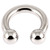 Titanium Circular Barbells (CBB) (Horseshoes) Large Gauge - SKU 26800