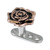 Titanium Dermal Anchor with Rose Gold Rose Flower - SKU 26841