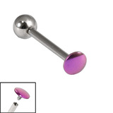 Titanium Internally Threaded Barbells 1.6mm - Disk 1.6mm, 12mm, Purple