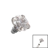 Steel Claw Set Jewel for Internal Thread shafts in 1.2mm - SKU 27325