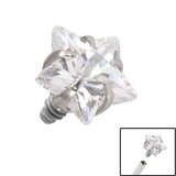 Steel Claw Set Jewelled Star for Internal Thread shafts in 1.2mm - SKU 27328