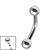 Titanium Internally Threaded Micro Curved Bar 1.2mm - SKU 27355