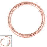 Rose Gold Steel Smooth Segment Ring - SKU 27441