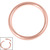 Rose Gold Steel Smooth Segment Ring - SKU 27441