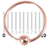 Rose Gold Plated Silver Hoops, Earrings RG-H21:- Gauge 0.8mm. Internal Diameter 11mm. (1 PAIR)