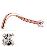 Steel Claw Set Jewelled Nose Studs - SKU 27498