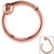 Rose Gold Steel Hinged Segment Ring with a Ball (Clicker) - SKU 27519