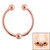 Surgical Steel Clip On Fake Piercing Septum Ring - Ball (Nose, Ear, Lip) - SKU 27570
