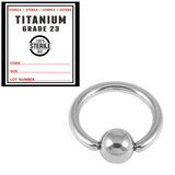 Sterile Titanium BCR with Titanium Ball - SKU 27746