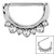 Steel Jewelled Nipple Clicker Ring - SKU 27762