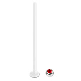 Bioflex Labrets with Titanium Jewelled Balls (formerly PTFE) 1.2mm, 25mm, 3mm, Red.