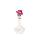 Bioflex Push-fit Labret with Claw Set Opal - SKU 27859