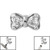 Steel Jewelled Bow for Internal Thread shafts in 1.6mm. Also fits Dermal Anchor - SKU 27923