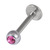 Steel Jewelled Labret 1.2mm with 3mm Ball - SKU 27968