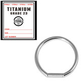 Sterile Titanium Bar Closure Rings - SKU 28000