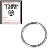 Sterile Titanium Smooth Segment Rings - SKU 28001