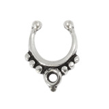 Sterling Silver Clip On Septum Rings SC1, 1.2mm, 6mm, One Ring only.